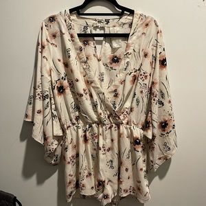 Floral summer romper